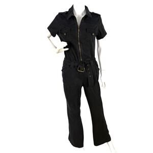 No Boundaries Vintage Y2K Jumpsuit SLIM FLARE Boiler Suit Coveralls Belted XL
